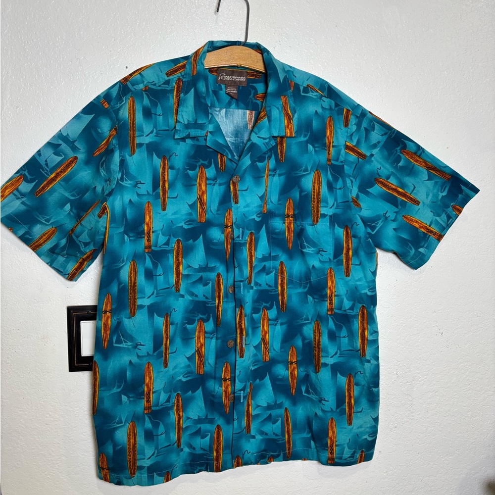 Men's Blue Surfboard Shirt